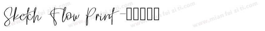 Sketch Flow Print字体转换
